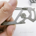 Κιτ πολλαπλών εργαλείων αναρρίχηση του αγκίστρου Keychain Titanium Carabiner